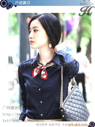 供应长袖女衬衫加工